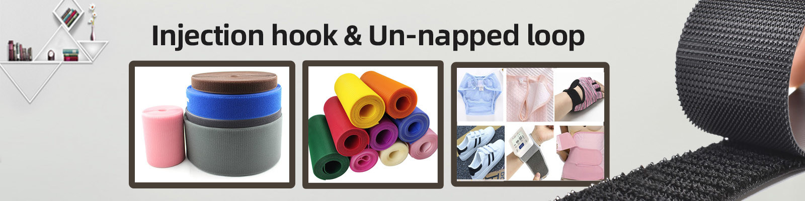 Nähen auf Haken und Loop-Band