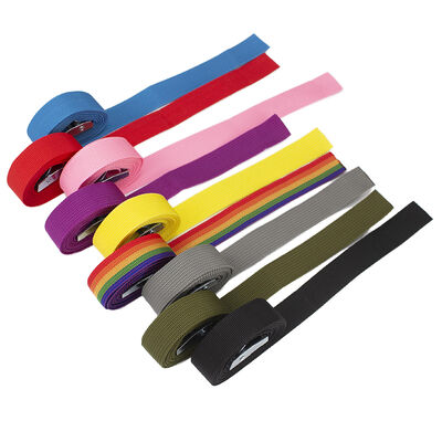 Manufacturers wholesale thickened polypropylene PP webbing 600D American pattern webbing, black and colored luggage straps