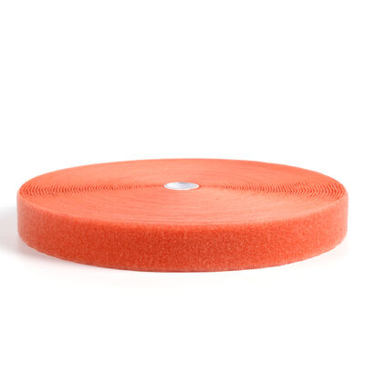 Reflective Velcro, fluorescent orange-red-yellow,  nylon blended, colored nylon Velcro hook and loop tape wholesale