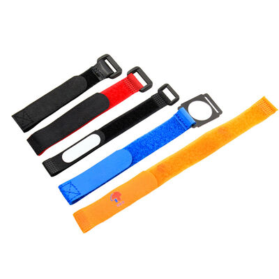Colorful cable ties with reusable and releasable buckles for organizing and tidying data cables and wires