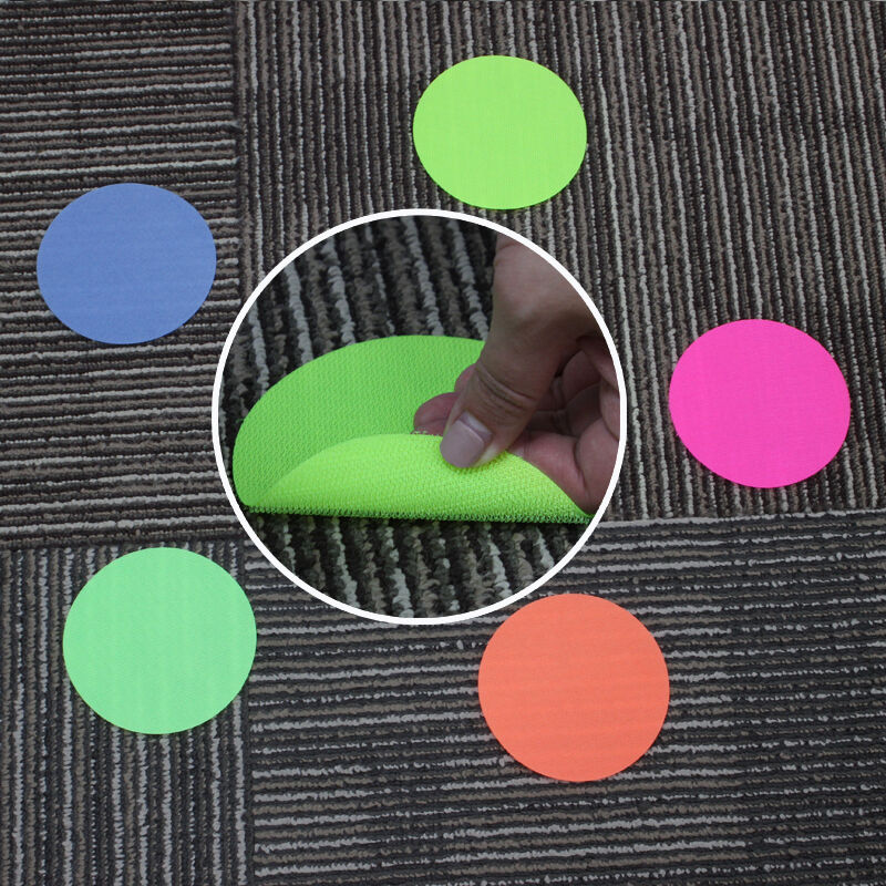 Colored nylon carpet, marker, Velcro, intelligence game, identification circle, educational marker, Velcro printed with LOOG
